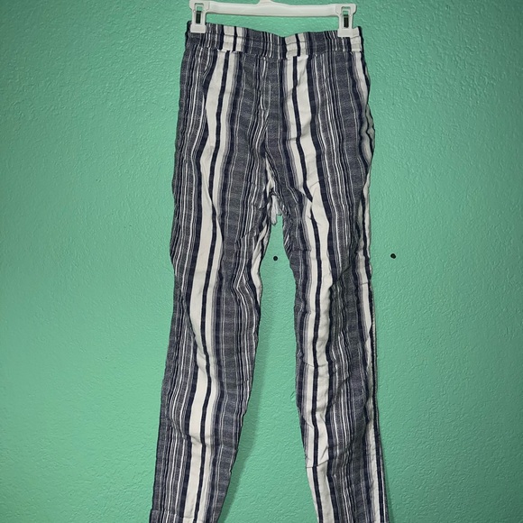 Tommy Bahama Striped Casual Drawstring Pants - Blue & White Size M - Picture 3 of 7